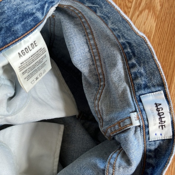 NWOT Agolde Riley High Rise Straight Crop Jeans Size 28 - Picture 10 of 16